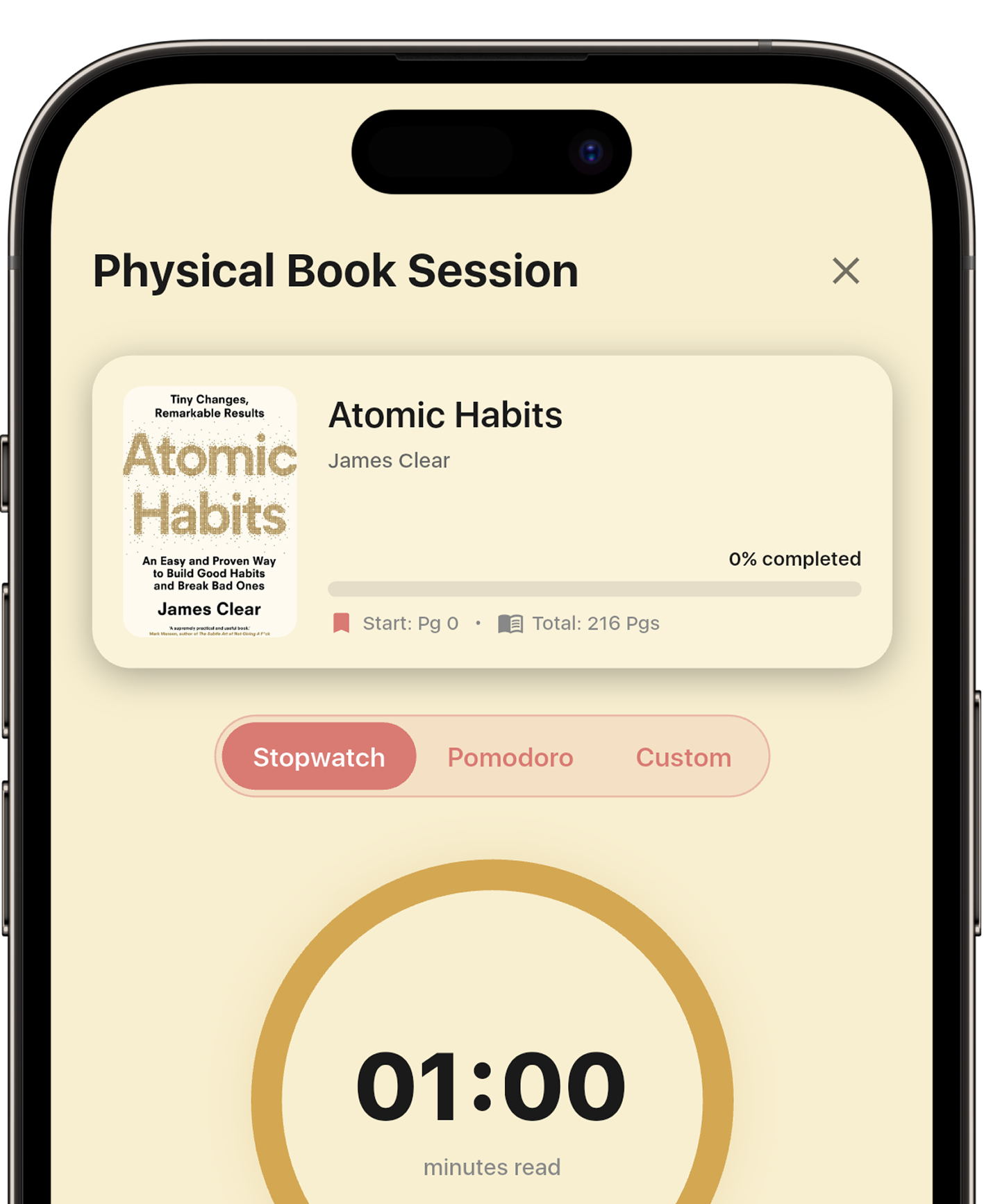 Physical book session detail