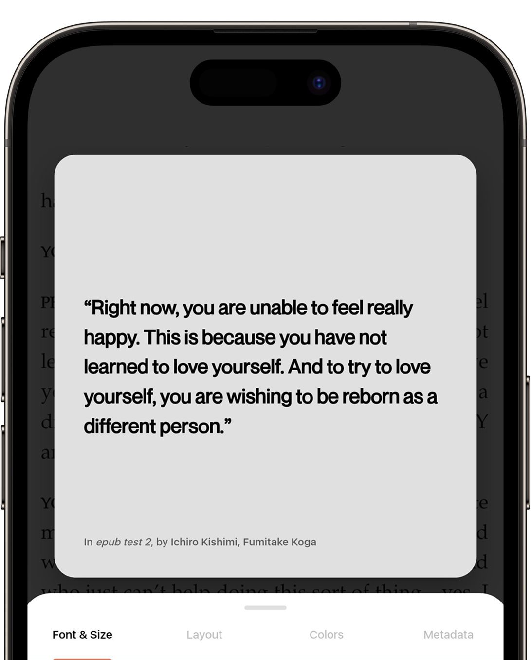 Turn any passage into a visual masterpiece. Biblio gives you the tools to frame your favourite quotes with professional precision.