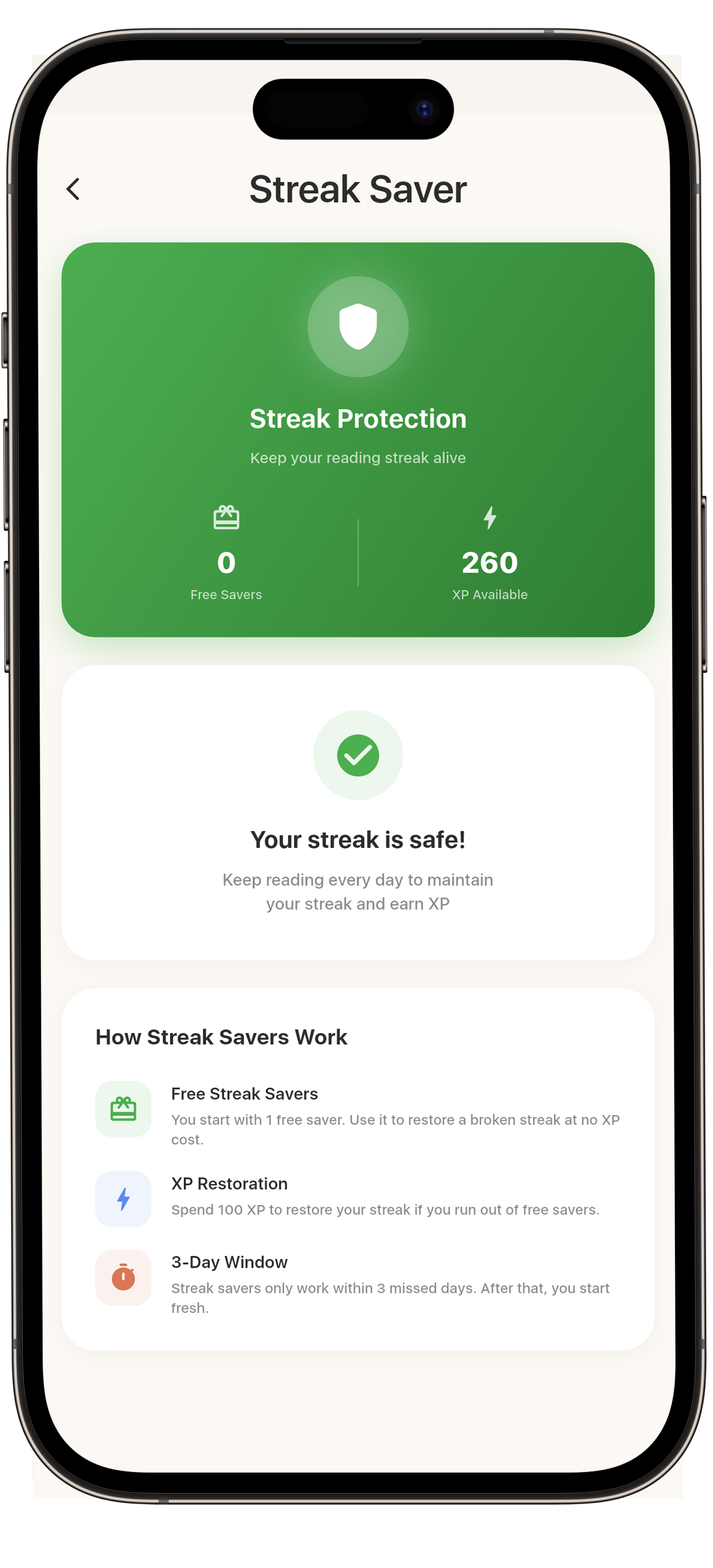 The Ultimate Safety (Streak Restores)
